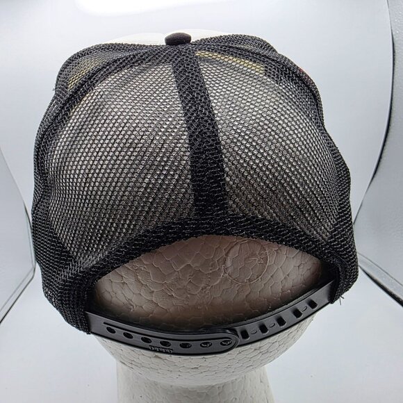 Otto Miller Mens Black White Snapback Trucker Hat Made The American Way Casual - Picture 3 of 9